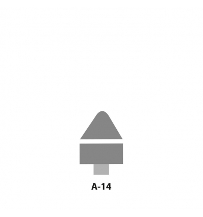 Punta montada 10A A-14 (gris)